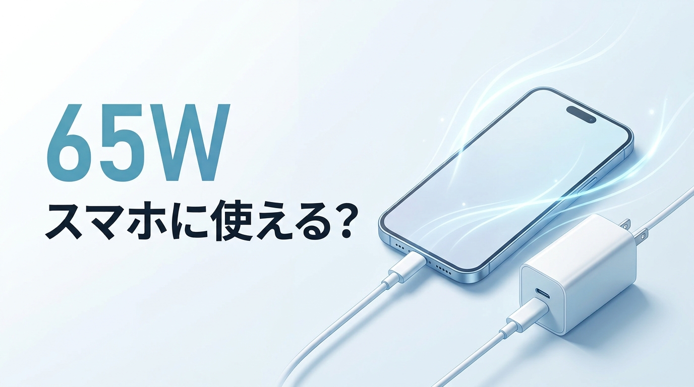 65W充電器はスマホに使える？